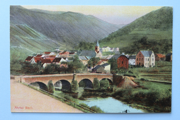 Ansichtskarte AK Rech Ahrtal 1910-1920 Straße Brücke Häuser Architektur Ortsansicht Rheinland Pfalz